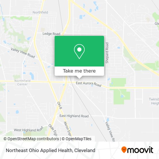 Mapa de Northeast Ohio Applied Health