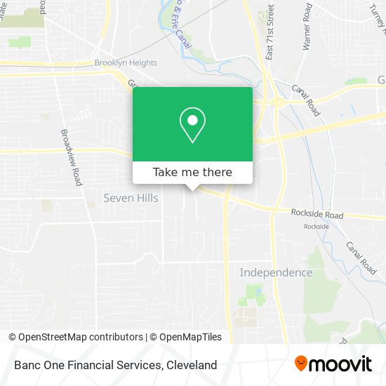 Mapa de Banc One Financial Services