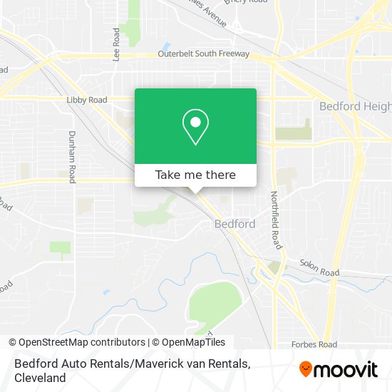 Bedford Auto Rentals / Maverick van Rentals map