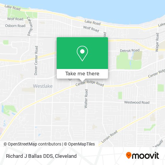 Mapa de Richard J Ballas DDS