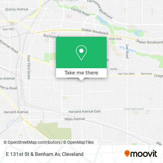 Mapa de E 131st St & Benham Av