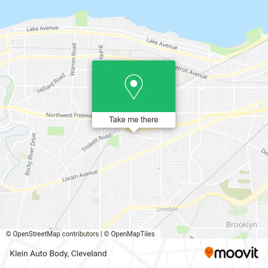 Klein Auto Body map