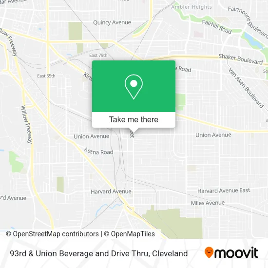 Mapa de 93rd & Union Beverage and Drive Thru