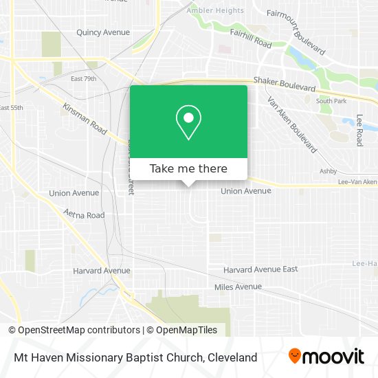 Mt Haven Missionary Baptist Church map