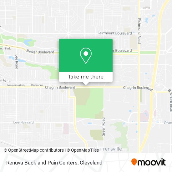 Renuva Back and Pain Centers map