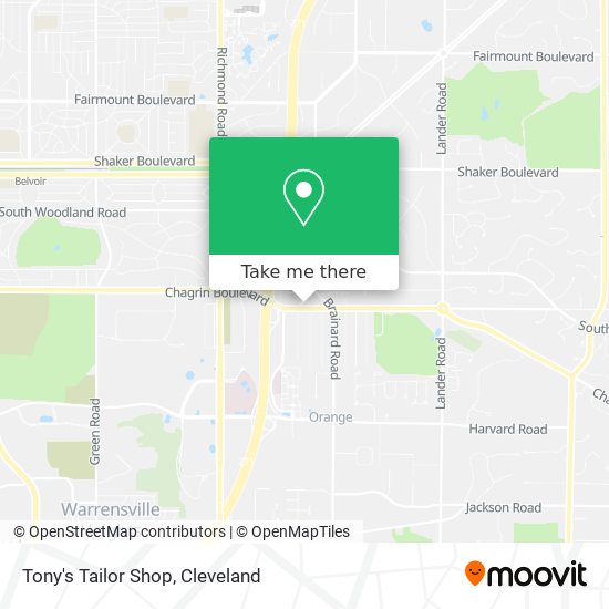 Tony's Tailor Shop map