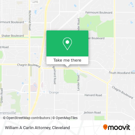 William A Carlin Attorney map