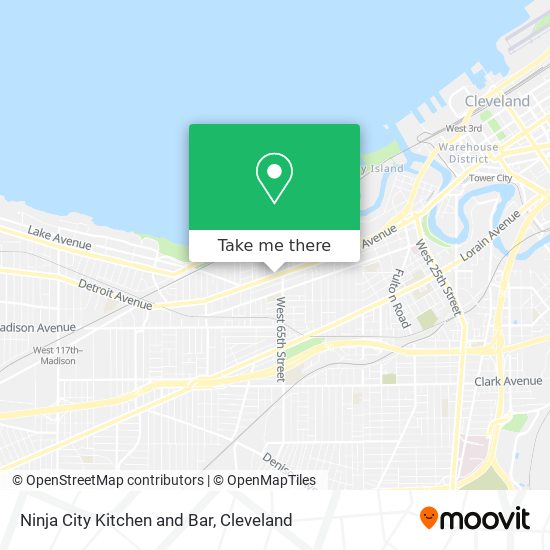 Mapa de Ninja City Kitchen and Bar