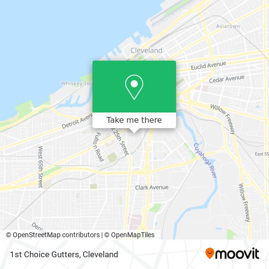 1st Choice Gutters map