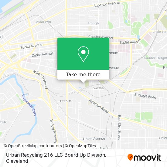 Urban Recycling 216 LLC-Board Up Division map