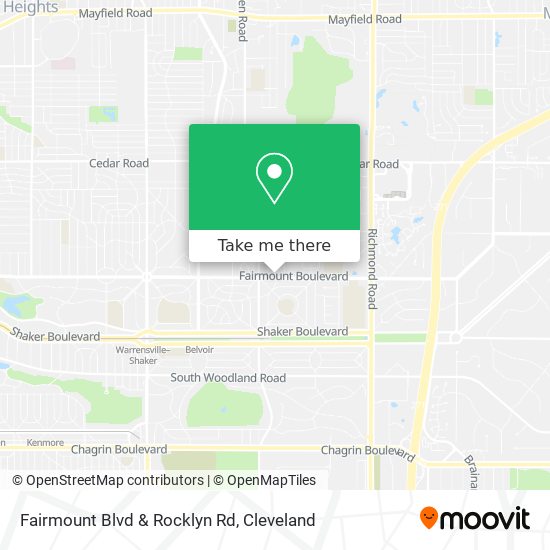 Fairmount Blvd & Rocklyn Rd map