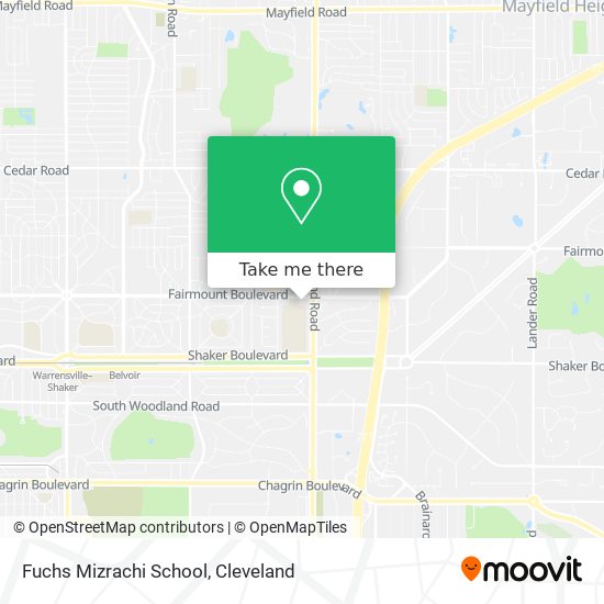 Mapa de Fuchs Mizrachi School