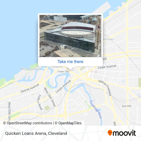 Mapa de Quicken Loans Arena