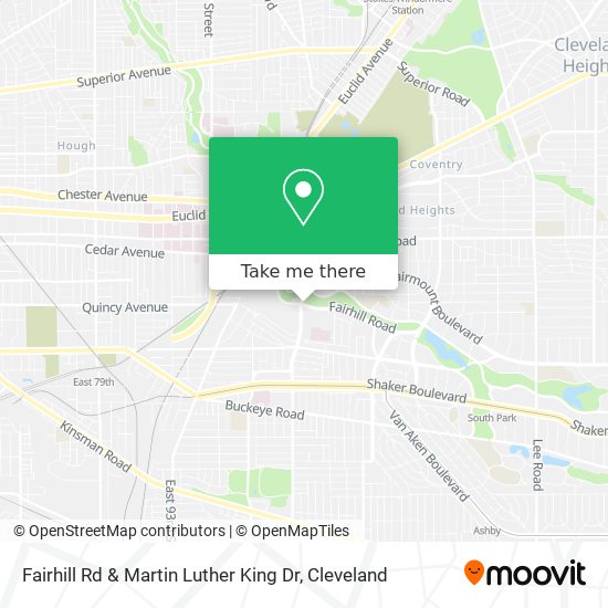 Fairhill Rd & Martin Luther King Dr map