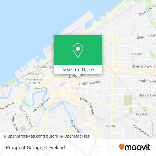 Prospect Garage map