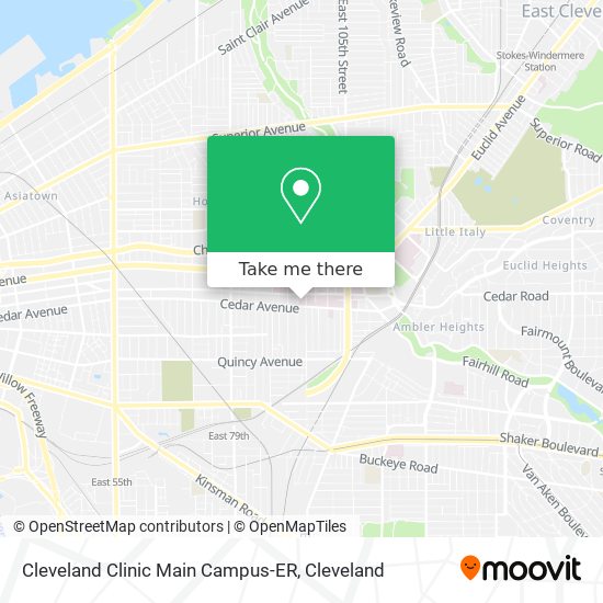 Cleveland Clinic Main Campus-ER map