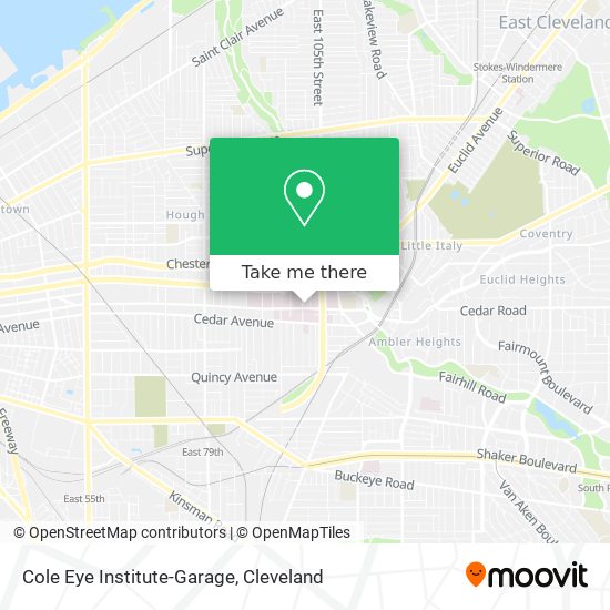 Cole Eye Institute-Garage map