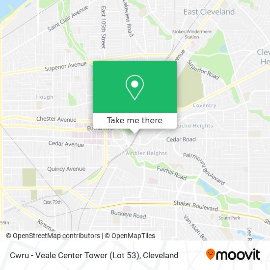 Cwru - Veale Center Tower (Lot 53) map