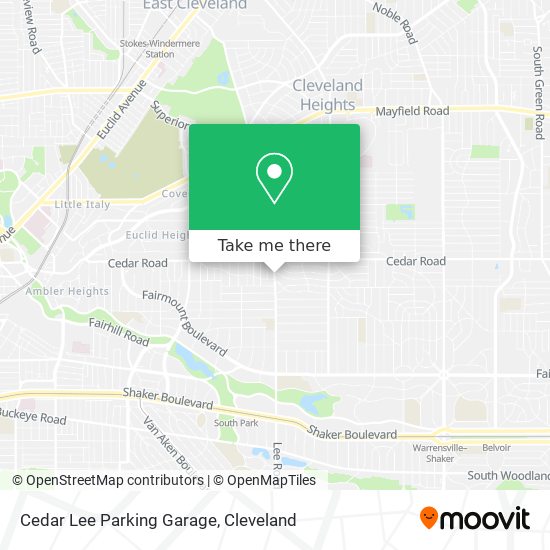 Mapa de Cedar Lee Parking Garage