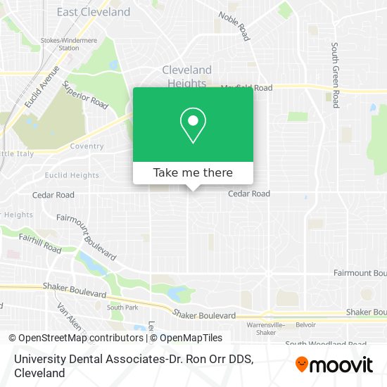 Mapa de University Dental Associates-Dr. Ron Orr DDS