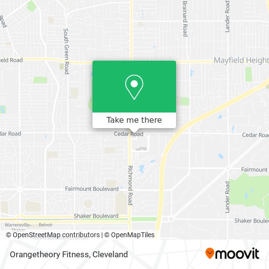 Mapa de Orangetheory Fitness