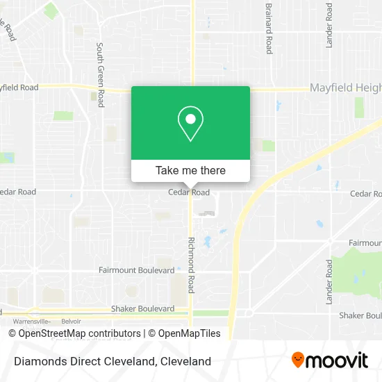 Diamonds Direct Cleveland map