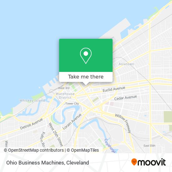 Ohio Business Machines map