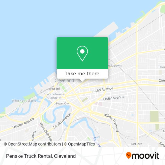 Mapa de Penske Truck Rental