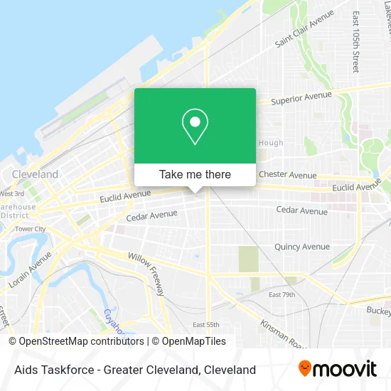 Aids Taskforce - Greater Cleveland map