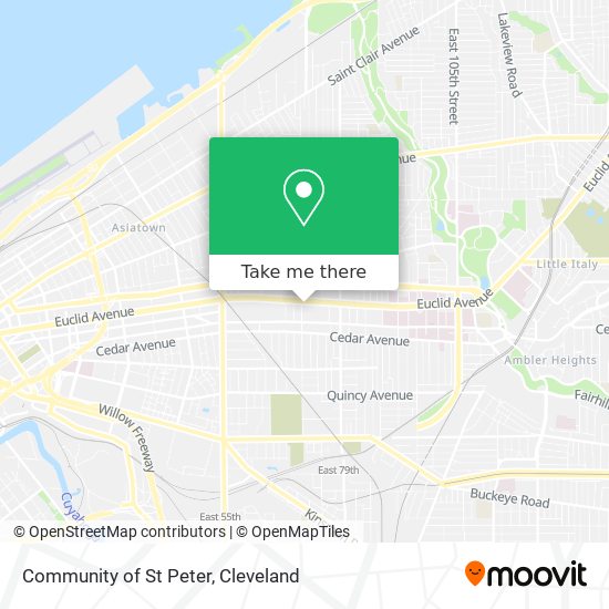 Community of St Peter map