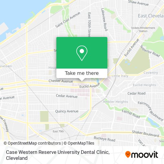 Mapa de Case Western Reserve University Dental Clinic