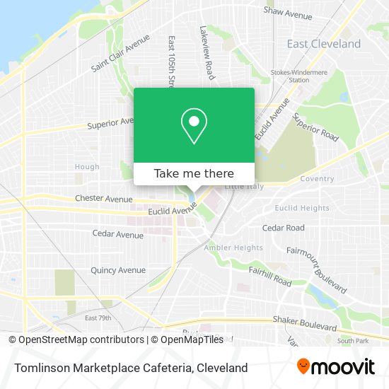 Tomlinson Marketplace Cafeteria map