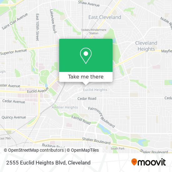 2555 Euclid Heights Blvd map
