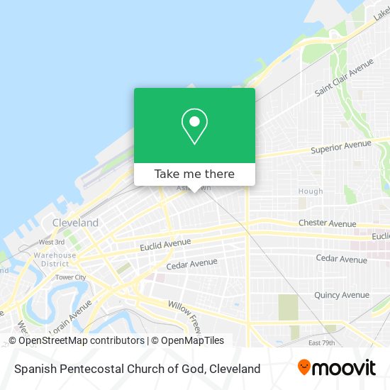 Spanish Pentecostal Church of God map