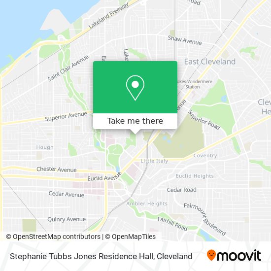 Mapa de Stephanie Tubbs Jones Residence Hall
