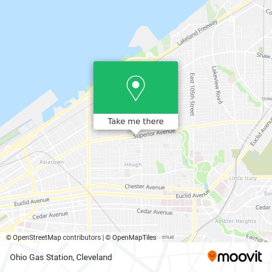 Ohio Gas Station map