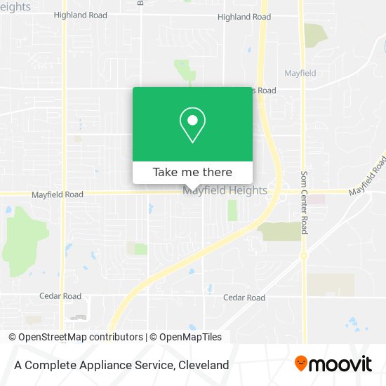 Mapa de A Complete Appliance Service