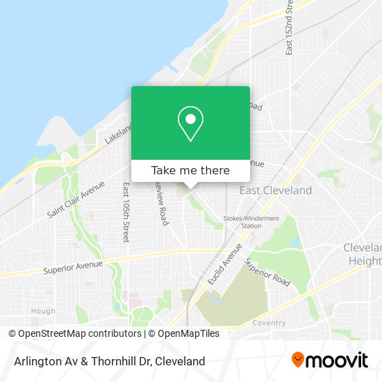 Mapa de Arlington Av & Thornhill Dr