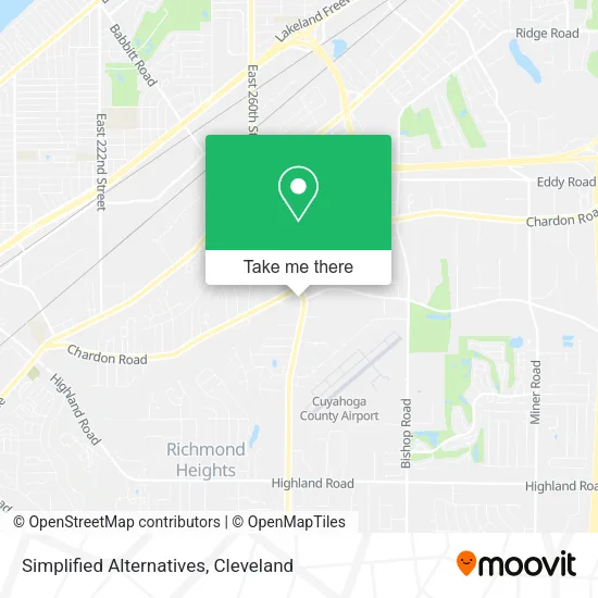 Simplified Alternatives map