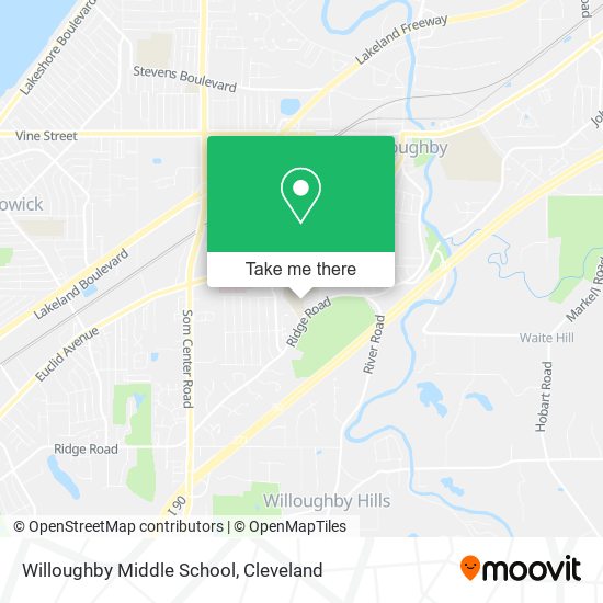 Willoughby Middle School map