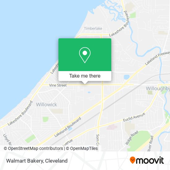 Mapa de Walmart Bakery