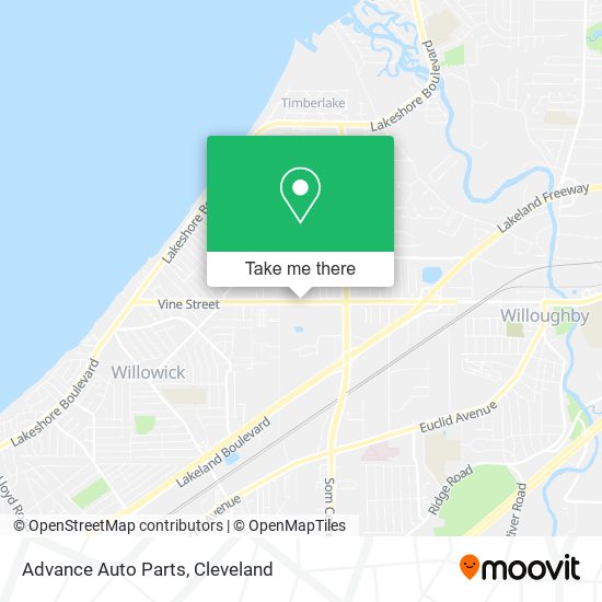 Advance Auto Parts map