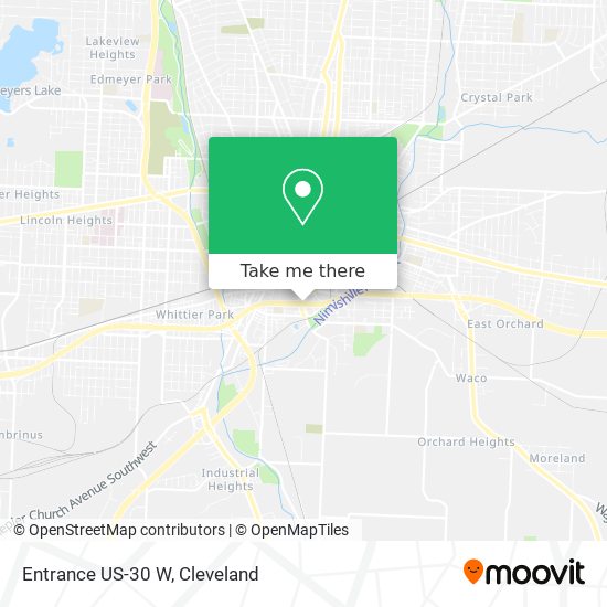 Mapa de Entrance US-30 W