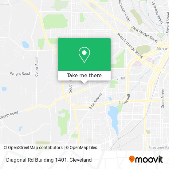 Diagonal Rd Building 1401 map