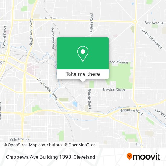 Mapa de Chippewa Ave Building 1398