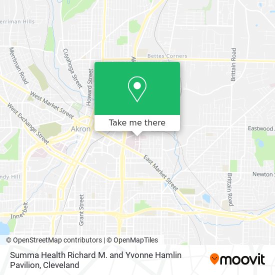 Summa Health Richard M. and Yvonne Hamlin Pavilion map