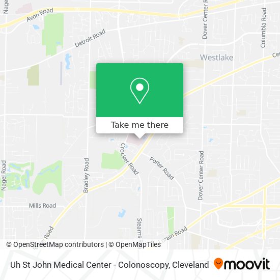 Mapa de Uh St John Medical Center - Colonoscopy