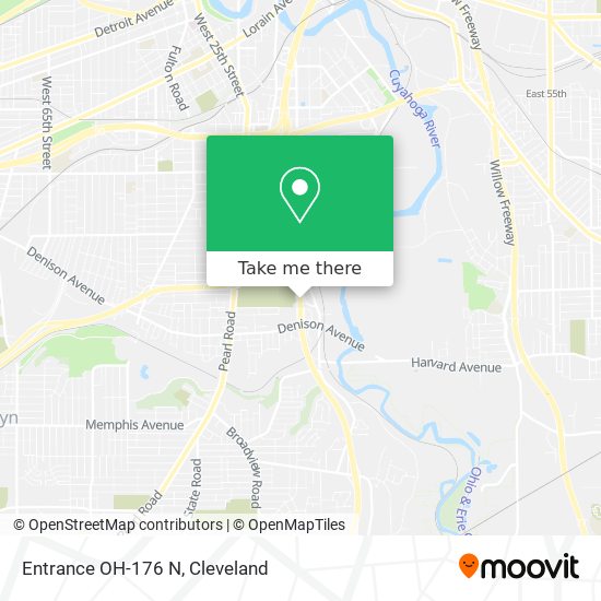 Entrance OH-176 N map
