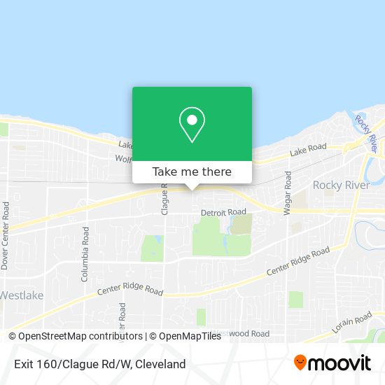Exit 160/Clague Rd/W map