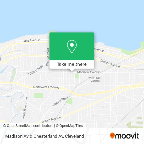 Madison Av & Chesterland Av map